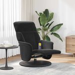 vidaXL Fauteuil de massage inclinable Noir 91 x 71 x 105 cm Velours