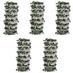 vidaXL Clôtures à treillis de saule 5Pièces feuille artificielle 180x60cm
