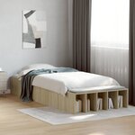 vidaXL Cadre de lit sans matelas chêne sonoma 90x200 cm