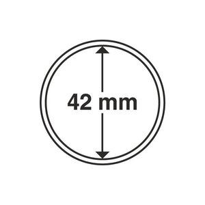 Capsules rondes 42mm pour monnaies de collection.