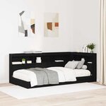 vidaXL Tête de lit de rangement Chêne noir 75 cm Bois d'ingénierie