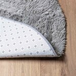 vidaXL Tapis Shaggy à poils longs NAVARRA gris clair 160x160 cm