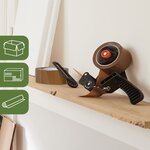 Pack and Move - Lot 12 rouleaux ruban adhésif marron pour emballage et déménagement - 66 m - Qualité Premium