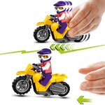 Lego 60293 city l'aire d'entraînement des cascadeurs  rampes  cage araignées et moto rétrofriction  jouet pour enfants +5 ans