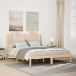vidaXL Cadre de lit extra long sans matelas 160x210 cm bois massif