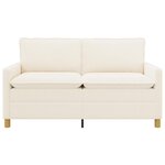 vidaXL Canapé Crème 156 x 81 x 87 5 cm Tissu