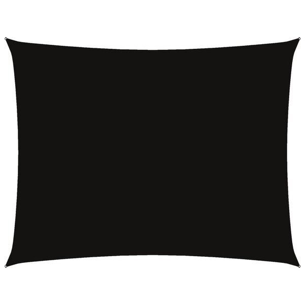 vidaXL Voile de parasol tissu oxford rectangulaire 5x6 m noir