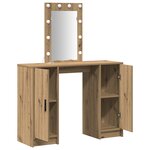 vidaXL Table de Toilette Marron 102 x 33 x 135 cm Bois d'ingénierie