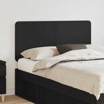 vidaXL Tête de lit Chêne noir 135 cm Bois d'ingénierie