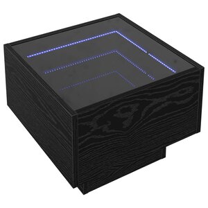 vidaXL Table basse Chêne noir 40 x 40 x 30 cm Bois d'ingénierie