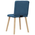 vidaXL Chaises à manger lot de 4 bleu tissu