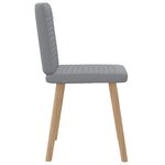vidaXL Chaises à manger lot de 2 gris clair tissu