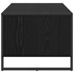 vidaXL Table basse Chêne noir 80 x 50 x 40 cm Bois d'ingénierie