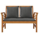 vidaXL Salon de jardin avec coussins 5 Pièces Bois d'acacia solide