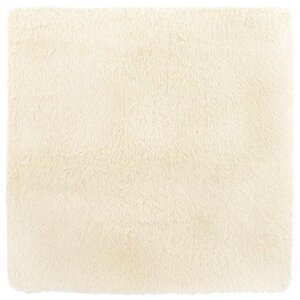 vidaXL Tapis shaggy à poils longs NAVARRA crème 120x120 cm polyester