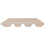 vidaXL Toit de rechange de balançoire Beige 188/168x145/110 cm