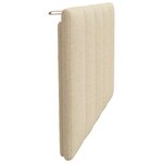 vidaXL Coussin de tête de lit Hanko crème 80 cm tissu