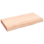vidaXL Étagère murale 40x20x4 cm bois de chêne massif non traité