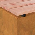 vidaXL Banc de jardin Rouillé 80 x 40 x 43 cm