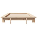 vidaXL Cadre de lit sans matelas 100x200 cm bois massif de pin