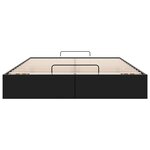 vidaXL Cadre de lit ottoman sans matelas noir 140x200 cm similicuir