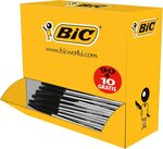 Value Pack de 100 Stylos à bille Cristal Medium Noir BIC