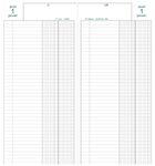 Agenda de bureau Agenda banquier long 2 volumes 340x160 mm Noir EXACOMPTA