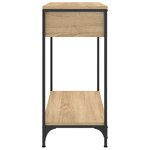 vidaXL Table console chêne sonoma 75x34 5x75 cm bois d'ingénierie