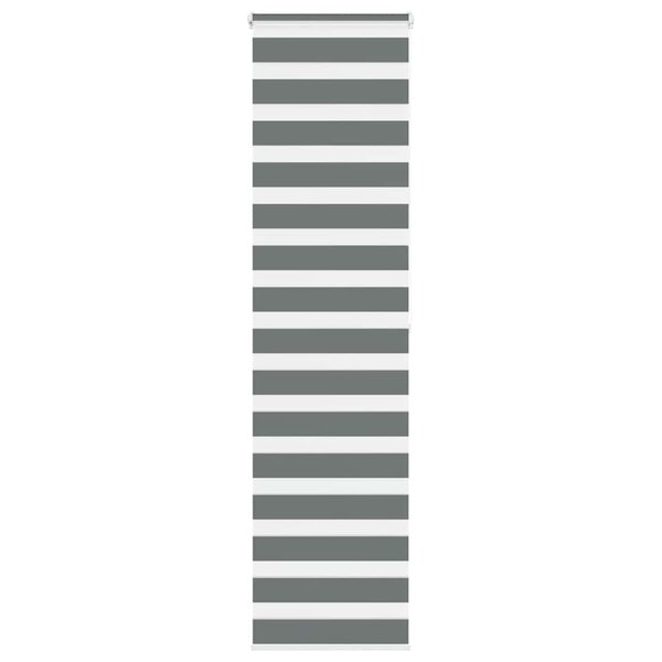 vidaXL Store zèbre gris foncé largeur du tissu 55 9 cm polyester