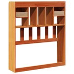 vidaXL Tête de lit avec rangement cire marron 100cm bois massif de pin