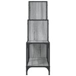 vidaXL Bibliothèque sonoma gris 92x30x102 cm bois ingénierie et métal