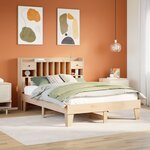 vidaXL Cadre de lit sans matelas 140x200 cm bois massif de pin