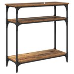 vidaXL Table console Bois Ancien 75 x 29 x 75 cm Bois d'ingénierie