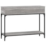 vidaXL Table console sonoma gris 100x30 5x75 cm bois d'ingénierie