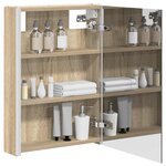vidaXL Armoire Miroir de Salle de Bain Chêne Sonoma