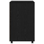Cabinet roulant vidaXL Chêne noir 60x48x81 cm Bois d'ingénierie