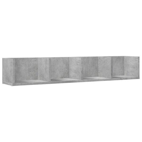 vidaXL Armoire murale gris béton 99x18x16 5 cm bois d'ingénierie