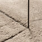 vidaXL Tapis HUARTE à poils courts doux et lavable sable Ø 80 cm