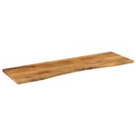 vidaXL Dessus de bureau avec courbe 160x50x2 5 cm manguier massif brut