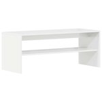 vidaXL Meuble TV Blanc brillant 100 x 40 x 40 cm Aggloméré