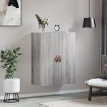 vidaXL Armoire murale sonoma gris 69 5x34x90 cm