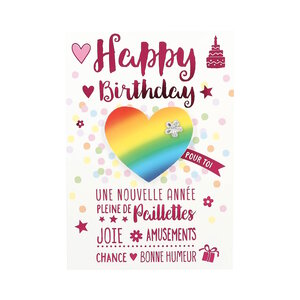 Carte Anniversaire - Happy Birthday pour toi Une nouvelle année