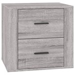 vidaXL Table de chevet Sonoma gris 50x39x47 cm