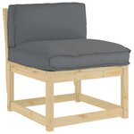 vidaXL Coussin Anthracite 80 x 40 x 12 cm Tissu Oxford