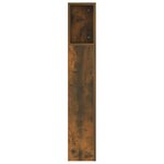 vidaXL Armoire de tête de lit chêne fumé 160x18 5x104 5 cm