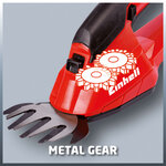 Einhell cisailles à gazon et d'arbustes sans fil "ge-cg 18 li-solo"