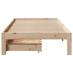 vidaXL Cadre de lit avec tiroirs sans matelas 90x200 cm