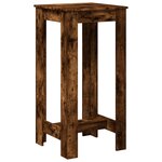 vidaXL Table de bar chêne fumé 51x50x103 5 cm bois d'ingénierie
