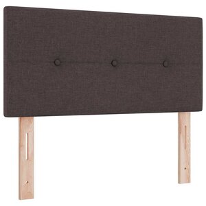 vidaXL Tête de lit LED avec tête de lit Marron foncé 90 cm Polyester
