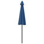 vidaXL Parasol d'extérieur avec mât en aluminium 500 cm bleu azuré